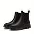 SCHWARZE STIEFEL MIT NIEDRIGEM PLATEAU UND HOHEM ABSATZ FÜR DAMEN | MODISCHE STIEFELETTEN MIT SCHNÜRUNG